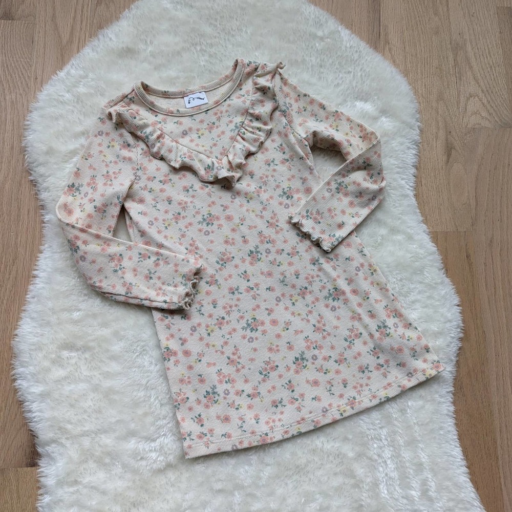 Art Class Toddler Ribbed Floral Dress